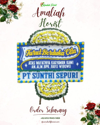 Papan Bunga Duka di Beruntung Baru
