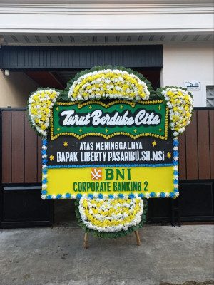 Papan Bunga Duka di Beruntung Baru