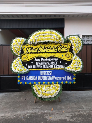 Papan Bunga Duka di Beruntung Baru